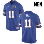 Men's Florida Gators #11 Neiron Ball NCAA Nike Blue Authentic Stitched College Football Jersey VWK2462AF